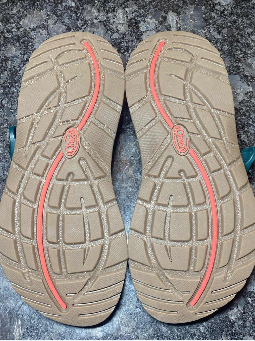 Chaco Women's Size W 7 Green Blue Red Sport Sandals Hiking Water Paddle Activity - Picture 9 of 11